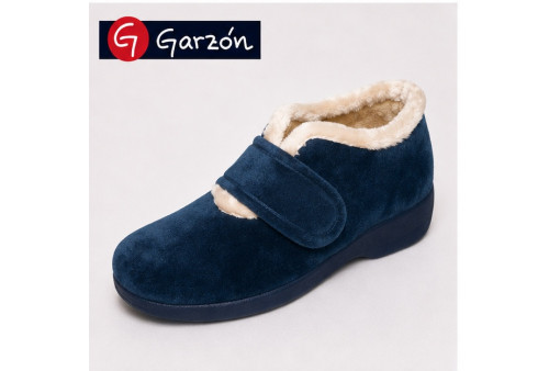Garzón 3895.245 zapatilla mujer marino detalle velcro