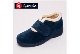 Garzón 3895.245 zapatilla mujer marino detalle velcro