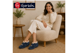 Garzón 3895.245 zapatilla casa mujer marino vista modelo