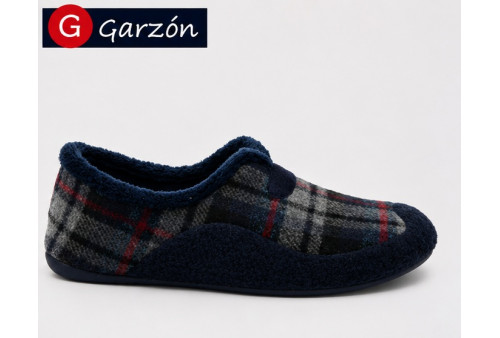 Zapatilla Garzón 8950.296 hombre marino vista lateral