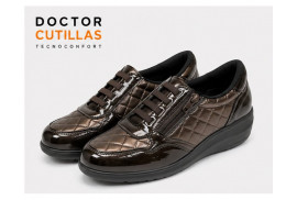 Zapato Doctor Cutillas 45415 mujer bronce vista lateral