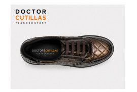 Doctor Cutillas 45415 zapato bronce mujer cuña vista superior