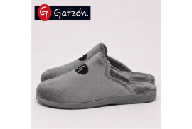 Garzón 6101.247 zapatilla casa hombre gris vista lateral