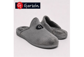 Garzón 6101.247 zapatilla casa hombre gris detalle