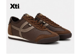 Deportivo Xti 146157 marrón con bandas metalizadas