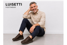 LUISETTI 39902 zapato deportivo café con plantilla extraíble y piso de goma