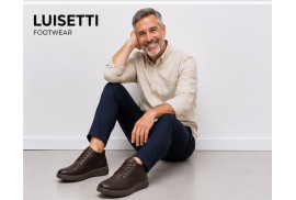 LUISETTI 39905 botín café con plantilla extraíble y piso de goma