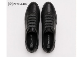 Pitillos 118 botín negro mujer con cremallera lateral