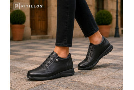 Pitillos 118 botín mujer negro con plantilla extraíble