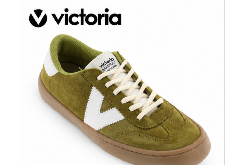 Victoria 1186103 Barefoot de mujer en serraje kaki perfil