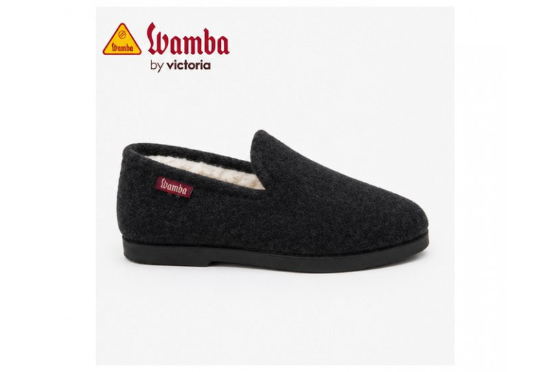 250 Wamba zapatilla invierno negro perfil
