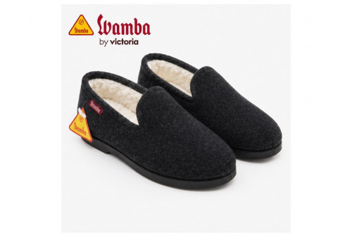 250 Wamba zapatilla invierno negro lateral
