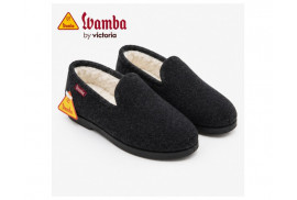 250 Wamba zapatilla invierno negro lateral