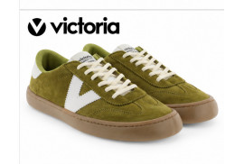 Victoria 1186103 Barefoot de mujer en serraje kaki lateral