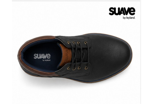 Botín Suave 1700 de hombre en piel nobuck engrasado marrón superior