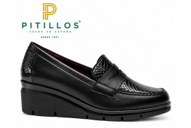 Mocasín Pitillos 11535 de mujer en piel perfil