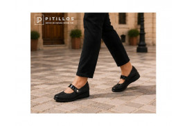 Mercedes Pitillos 11513 de mujer en negro modelo