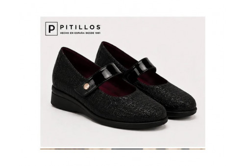 Mercedes Pitillos 11513 de mujer en negro lateral