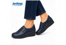 Zapato deportivo Jordana 4303 de mujer en piel marino modelo