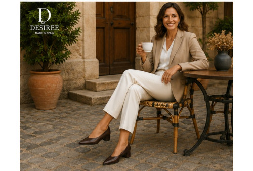 Salón Rabat 9 Desiree de mujer en piel napa testa modelo