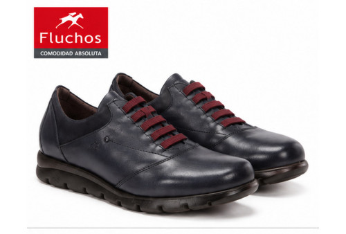Deportivo F0354 Fluchos de mujer en napa marino par