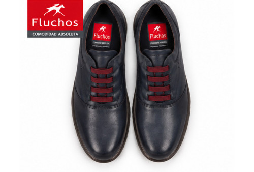 Deportivo F0354 Fluchos de mujer en napa marino superior