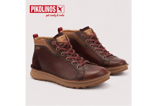 Pikolinos Alava W3J-8509C1 en piel arcilla lateral