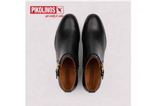 Pikolinos Calafat W1Z-8914 mujer piel napa negra superior