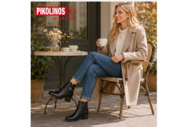 Pikolinos Calafat W1Z-8914 mujer piel napa negra modelo