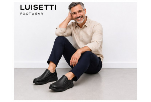 Luisetti 31025 mocasín hombre negro modelo