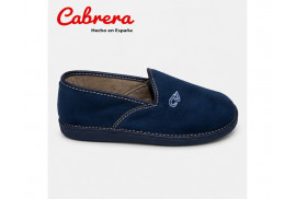 Cabrera 2563 zapatilla bamara marino, con piso Parquet perfil