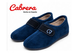 Cabrera 9044 zapatilla suapel marino, con velcro lateral