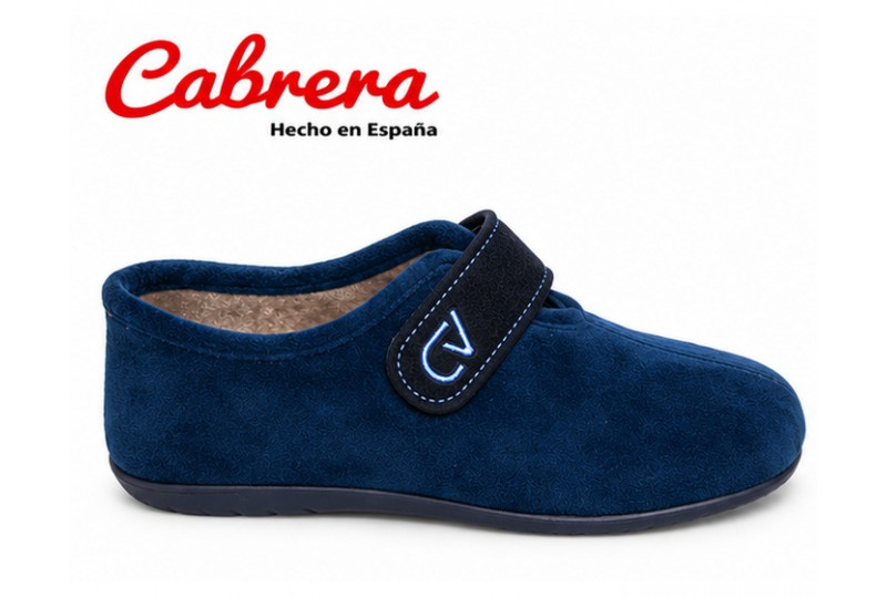 Cabrera 9044 zapatilla suapel marino, con velcro perfil