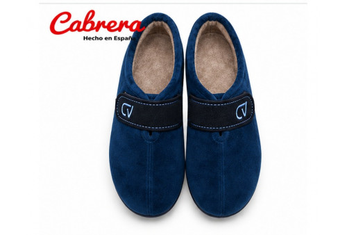 Cabrera 9044 zapatilla suapel marino, con velcro superior