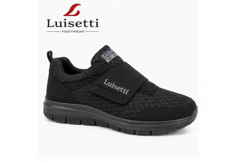 Deportivo Luisetti 31104ST con Velcro Negro perfil