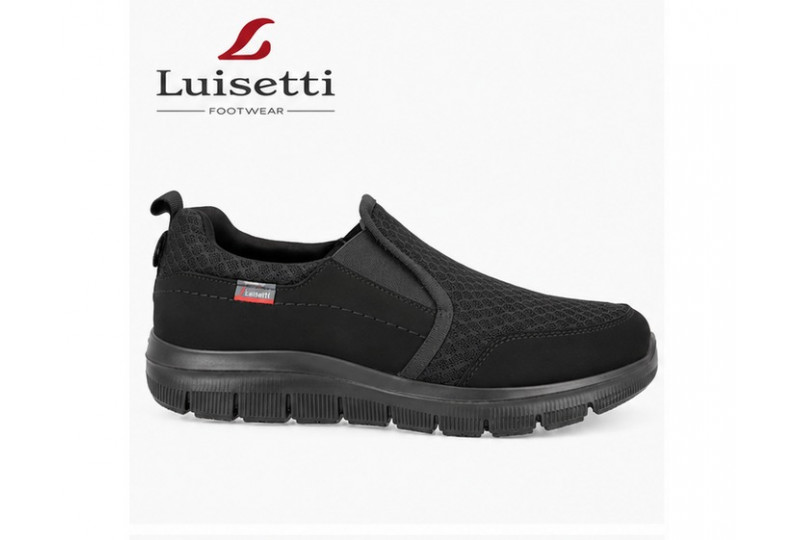 Mocasín Deportivo Luisetti 31101ST Negro perfil