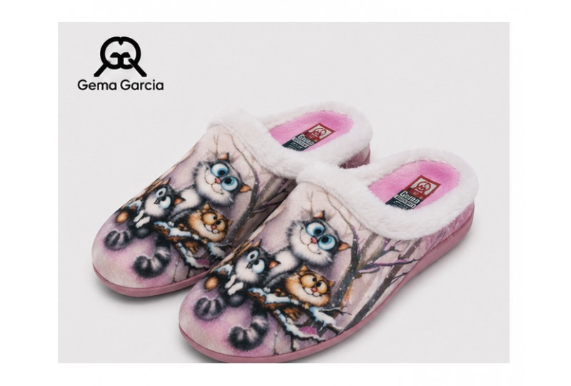Gema García 7200 zapatilla de casa mujer rosa