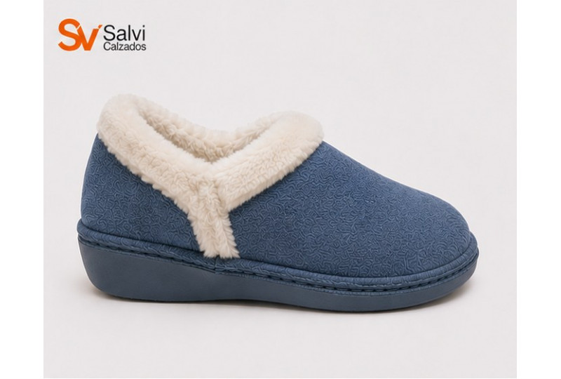 Zapatilla Salvi 31L-056 en suapel azul perfil