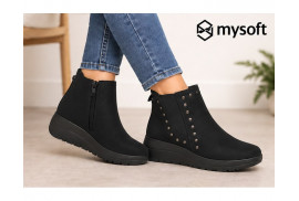 My Soft 26M582 en antelina negra waterproof modelo