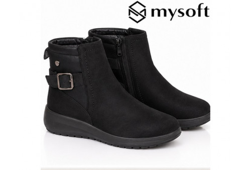 My Soft 25M656 en antelina negra waterproof lateral