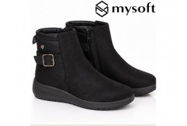 My Soft 25M656 en antelina negra waterproof lateral