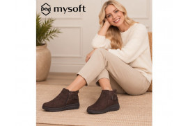 My Soft 25M656 en antelina café waterproof modelo