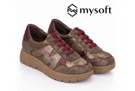 My Soft 25M622 en nylon acolchado marrón lateral