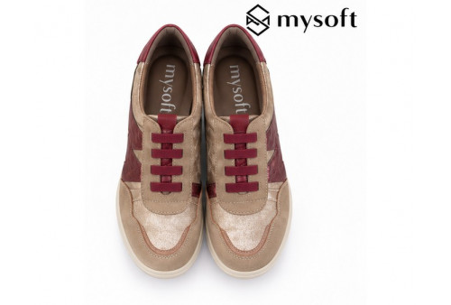 My Soft 25M622 en nylon acolchado taupe superior