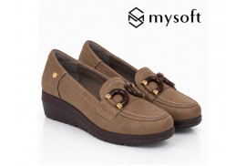 26M580 My soft. Mocasín taupe par