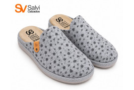 Salvi 76L000 de lana gris con motas par