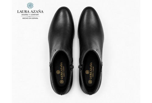 Bota Laura Azaña LA 27905 piel napa negra superior