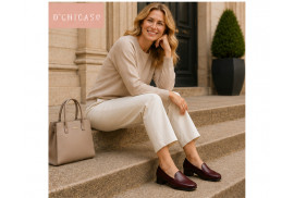 D'Chicas 1021 mocasín burdeos modelo
