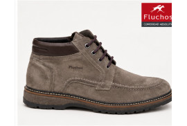 Botín Fluchos F2325 de piel serraje marmota para hombre