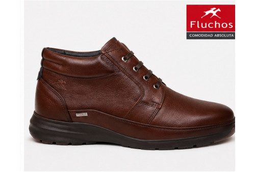 Fluchos F2066 de hombre en piel hidrofugada marrón perfil